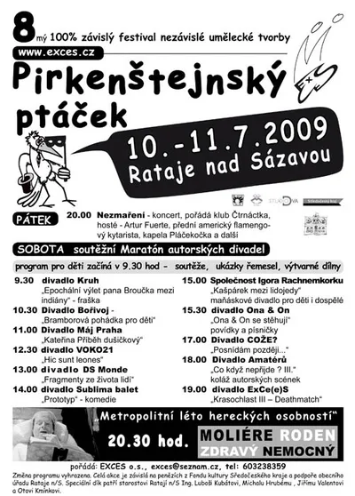 Pirkenštejnský ptáček:: plakát festivalu