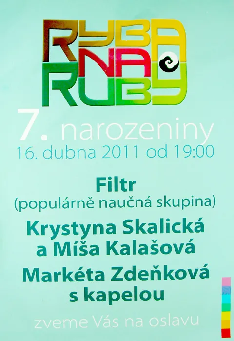 Plakát: 7. narozeniny Ryby naruby