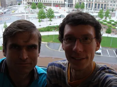 Hotel Černigov: výhled z pokoje na nádražní náměstí