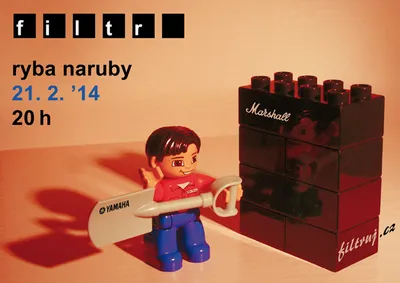 Go, Filtr, le Go!: Plakát ke koncertu Filtru v Rybě naruby